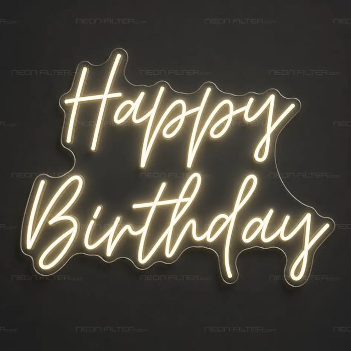 Happy Birthday Neon Sign