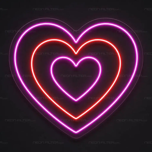 Hearts Neon Sign