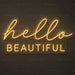 Hello Beautiful Neon Sign for BeautySalon Decor - Neon Filter