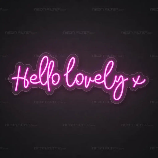 Hello Lovely x Neon Sign