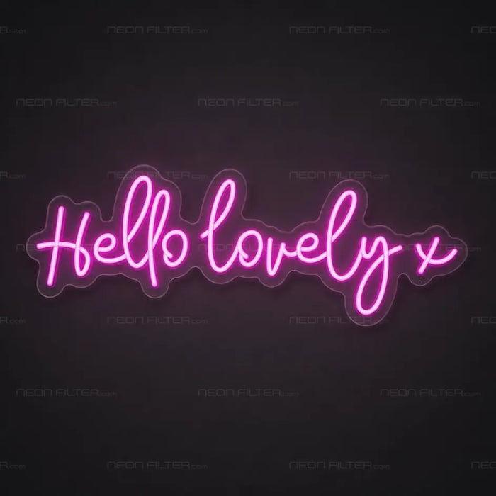 Hello Lovely x Neon Sign