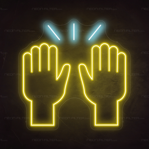 High Five Emoji Neon Sign