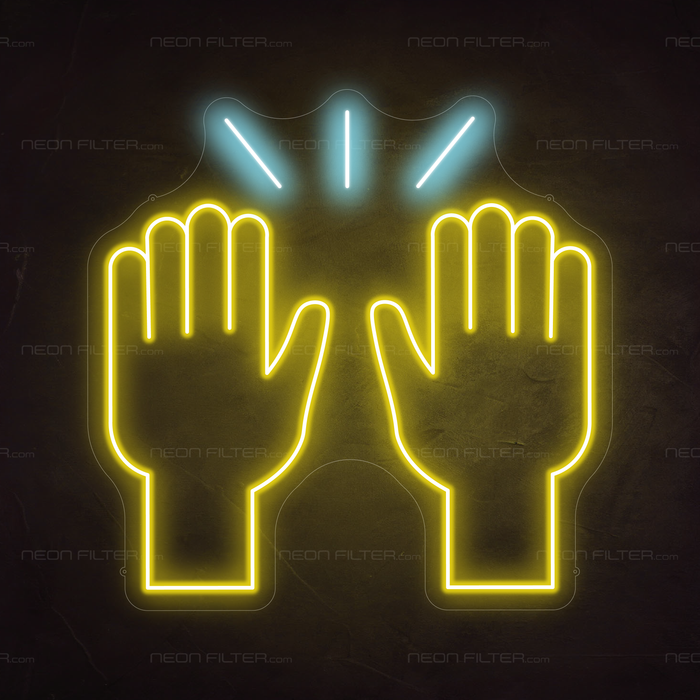 High Five Emoji Neon Sign