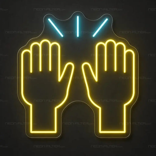 High Five Emoji Neon Sign