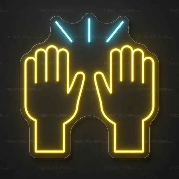High Five Emoji Neon Sign