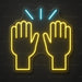 High Five Emoji Neon Sign
