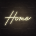 Home Neon Sign in Cosy Warm White