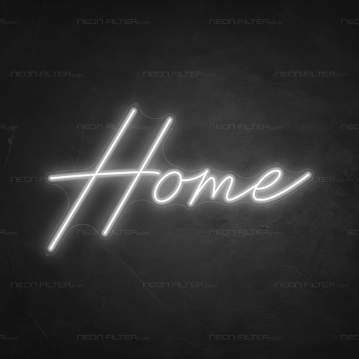 Home Neon Sign in Snow White