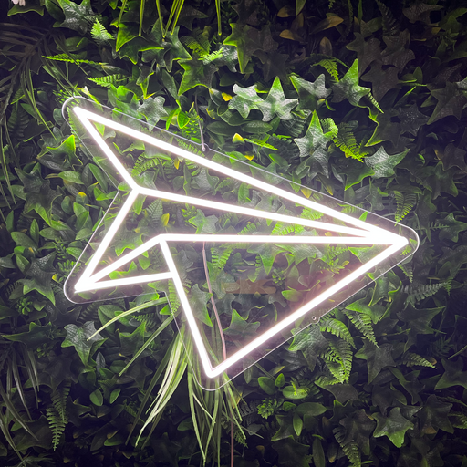 Paper Aeroplane Neon Sign