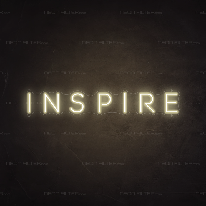 Inspire Neon Sign in Cosy Warm White