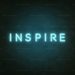 Inspire Neon Sign in Glacier blue