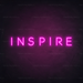 Inspire Neon Sign in Love Potion Pink