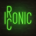 Ironic Iconic Neon Sign in Glow Up Green