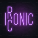 Ironic Iconic Neon Sign in Hopeless Romantic Purple