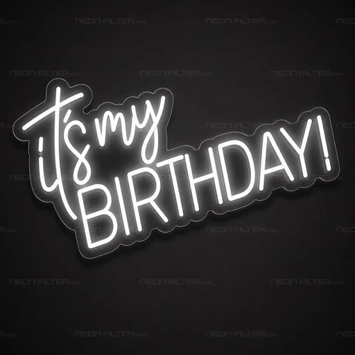 It's My Birthday Neon Sign for Birthday Decor - Neon Filter
