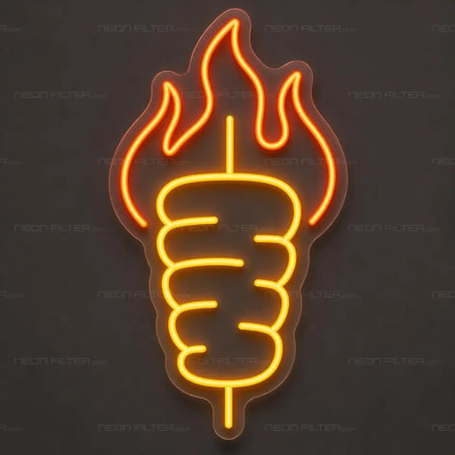 Kebab Neon Sign for FoodandDrinks Decor - Neon Filter