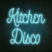 Kitchen Disco Neon Sign in Glacier blue