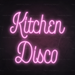 Kitchen Disco Neon Sign in Pastel Pink