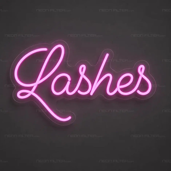 Lashes Neon Sign for BeautySalon Decor - Neon Filter