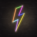 Lightning Bolt Neon Sign Multicolour