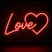 Love Heart Neon Sign for Wedding Decor - Neon Filter