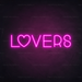 Lovers Neon Sign in Love Potion Pink