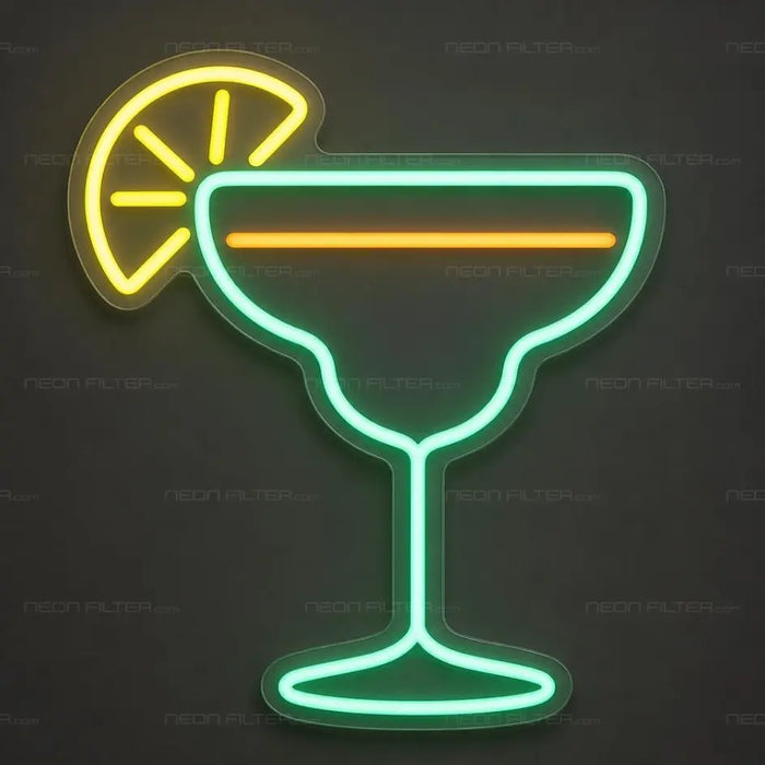 Margarita Cocktail Neon Sign for FoodandDrinks Decor - Neon Filter