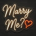 Marry Me Neon Sign for Wedding Decor - Neon Filter