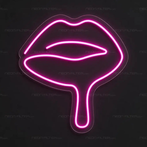 Melted Lips Neon Sign