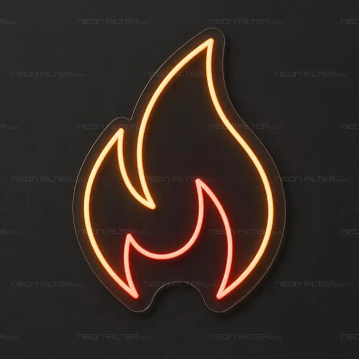 Mini Flame Neon Sign