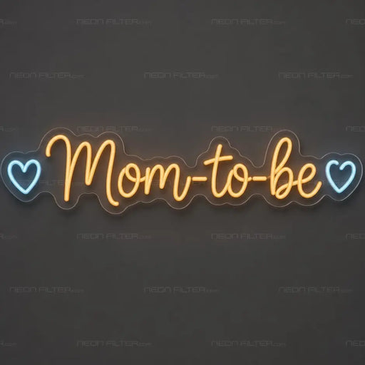 Mom-to-Be Neon Sign for Baby Shower Decor - Neon Filter