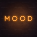 Mood Neon Sign in Hey Pumpkin Orange