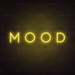 Mood Neon Sign in Paradise Yellow