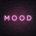 Mood Neon Sign in Pastel Pink