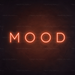 Mood Neon Sign in Sunset Orange