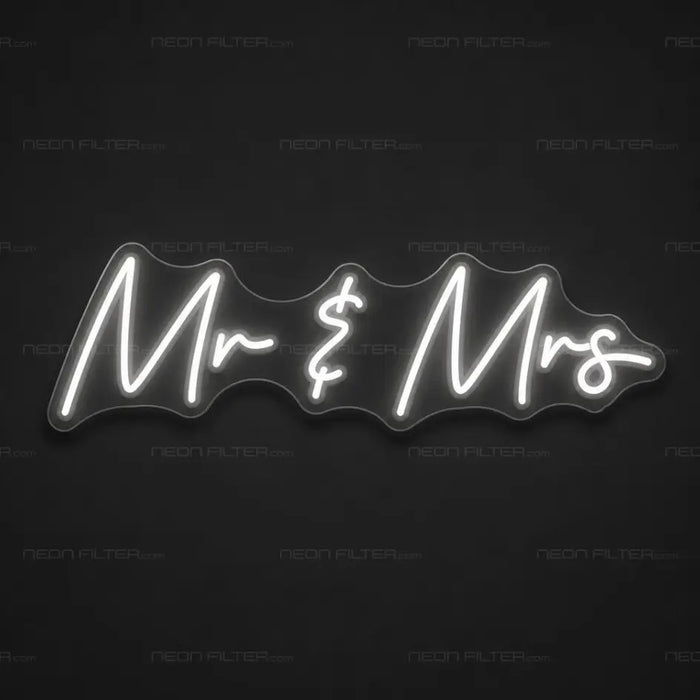 Mr & Mrs Neon Sign