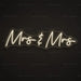 Mrs & Mrs Neon Sign - AI Enabled