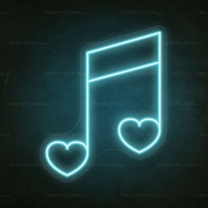Musical Note Neon Sign | Music Lights | Wedding Decor — Neon Filter