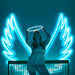 Angel wings neon sign