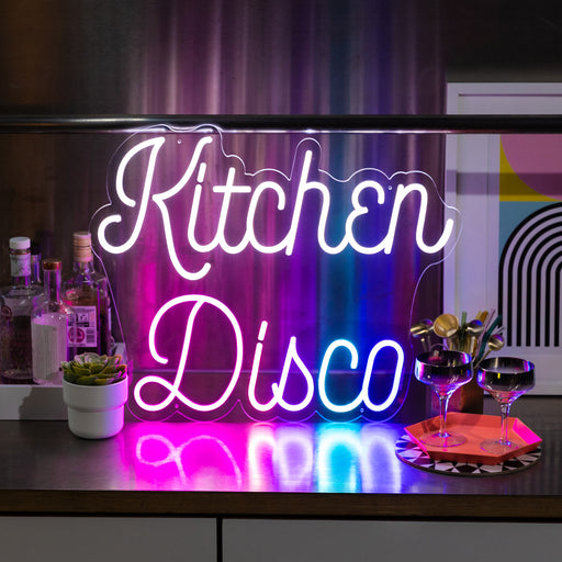 Kitchen disco neon sign