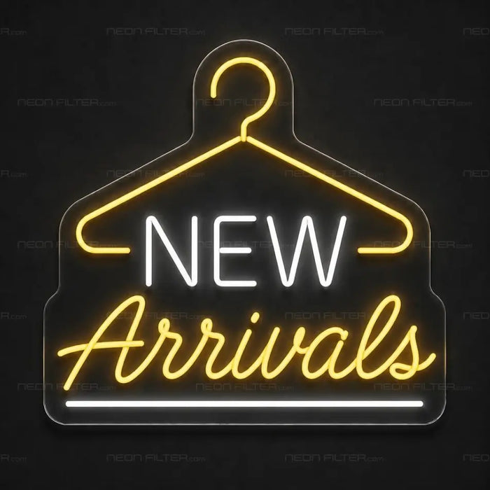 New Arrivals Hanger Neon Sign for RetailShop Decor - Neon Filter