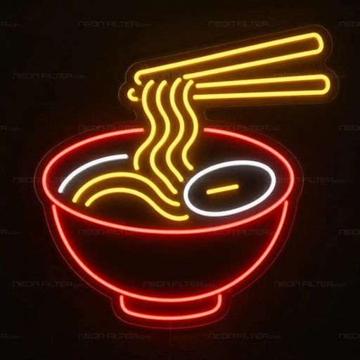 Noodles Bowl Neon Sign for FoodandDrinks Decor - Neon Filter