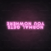 Normal Gets You Nowhere Neon Sign in Pastel Pink