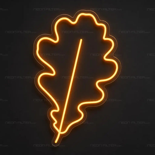 Oak Leaf Neon Sign