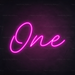 One Neon Sign in Love Potion Pink