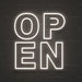 Open Block Neon Sign for RetailShop Decor - Neon Filter