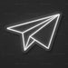 Paper Aeroplane Neon Sign - AI Enabled