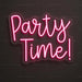 Party Time Neon Sign for Birthday Decor - Neon Filter