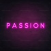 Passion Neon Sign in Love Potion Pink