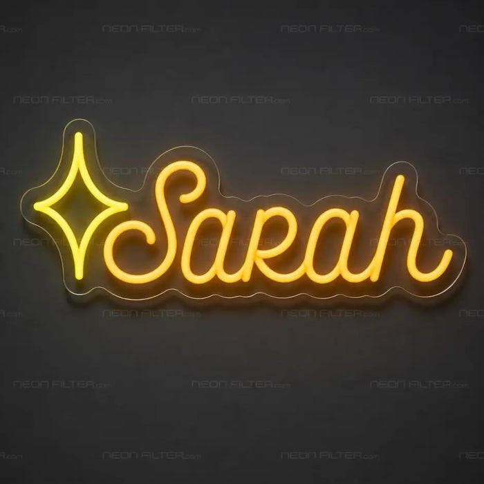 Personalised Name Neon Sign for Bedroom Decor - Neon Filter